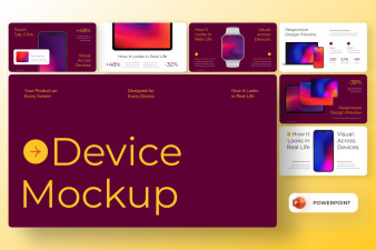 Device Mock Up Presentation PowerPoint Template